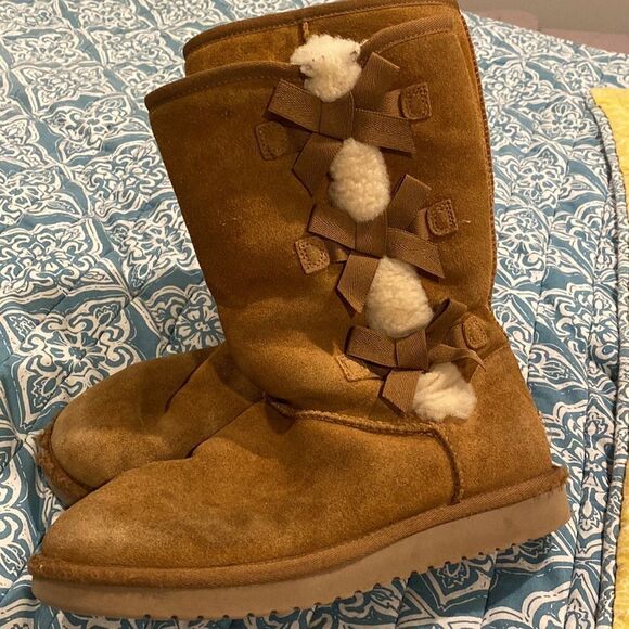 Koolaburra By Ugg Victoria Tall Winter Chestnut Boots - Picture 7 of 10